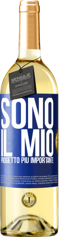 29,95 € | Vino bianco Edizione WHITE Sono il mio progetto più importante Etichetta Blu. Etichetta personalizzabile Vino giovane Raccogliere 2023 Verdejo
