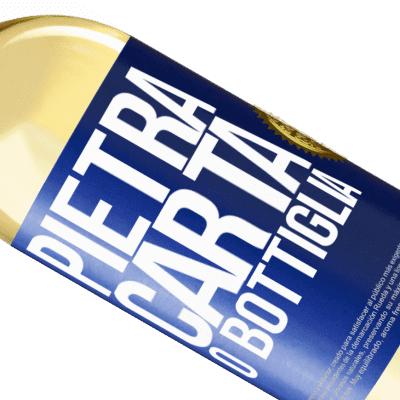 Espressioni Uniche e Personali. «Pietra, carta o bottiglia» Edizione WHITE