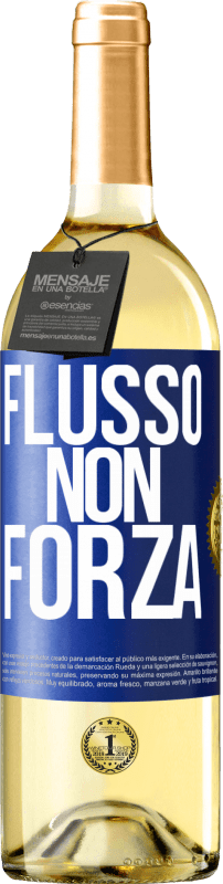 29,95 € | Vino bianco Edizione WHITE Flusso, non forza Etichetta Blu. Etichetta personalizzabile Vino giovane Raccogliere 2024 Verdejo