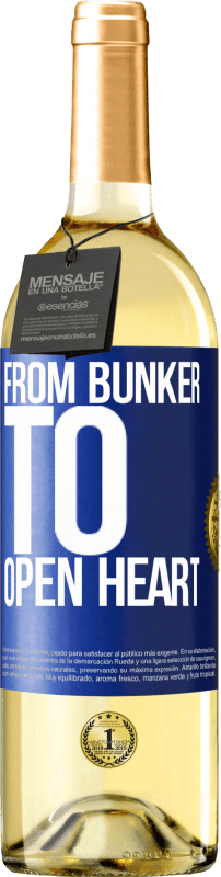 29,95 € | White Wine WHITE Edition From bunker to open heart Blue Label. Customizable label Young wine Harvest 2023 Verdejo