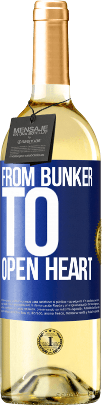 29,95 € | White Wine WHITE Edition From bunker to open heart Blue Label. Customizable label Young wine Harvest 2024 Verdejo