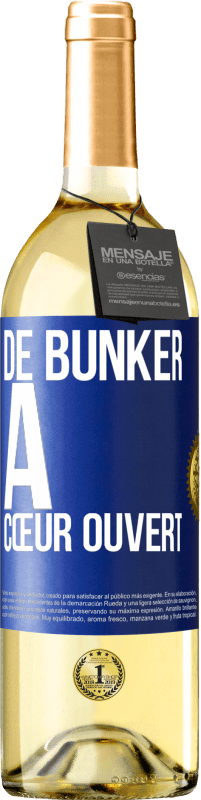 29,95 € Envoi gratuit | Vin blanc Édition WHITE De bunker à cœur ouvert Étiquette Bleue. Étiquette personnalisable Vin jeune Récolte 2024 Verdejo