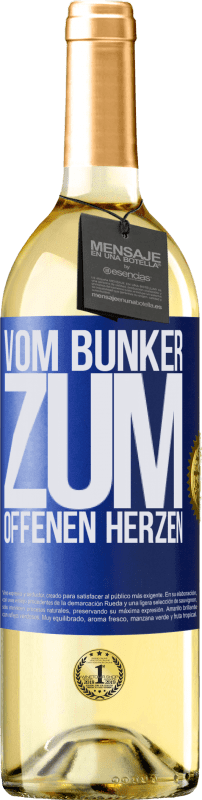 29,95 € | Weißwein WHITE Ausgabe Vom Bunker zum offenen Herzen Blaue Markierung. Anpassbares Etikett Junger Wein Ernte 2023 Verdejo