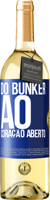 29,95 € | Vinho branco Edição WHITE Do bunker ao coração aberto Etiqueta Azul. Etiqueta personalizável Vinho jovem Colheita 2023 Verdejo