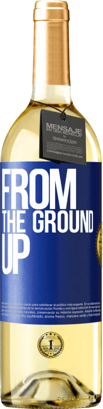 29,95 € | Белое вино Издание WHITE From The Ground Up Синяя метка. Настраиваемая этикетка Молодое вино Урожай 2023 Verdejo