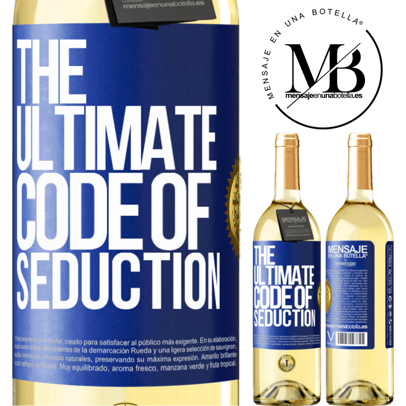 29,95 € Free Shipping | White Wine WHITE Edition The ultimate code of seduction Blue Label. Customizable label Young wine Harvest 2022 Verdejo