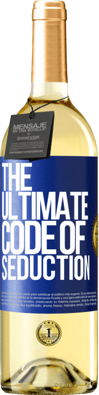 29,95 € | Vino bianco Edizione WHITE The ultimate code of seduction Etichetta Blu. Etichetta personalizzabile Vino giovane Raccogliere 2023 Verdejo
