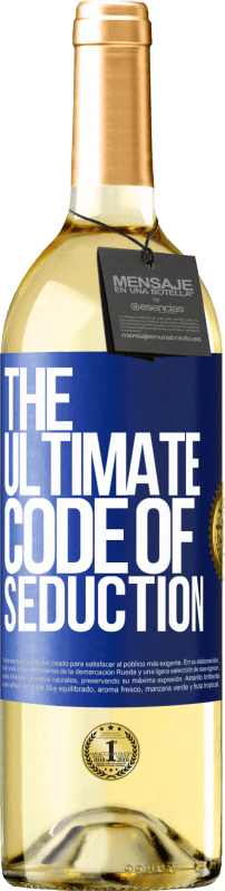 29,95 € | Vinho branco Edição WHITE The ultimate code of seduction Etiqueta Azul. Etiqueta personalizável Vinho jovem Colheita 2024 Verdejo