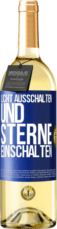 29,95 € | Weißwein WHITE Ausgabe Licht ausschalten und Sterne einschalten Blaue Markierung. Anpassbares Etikett Junger Wein Ernte 2023 Verdejo