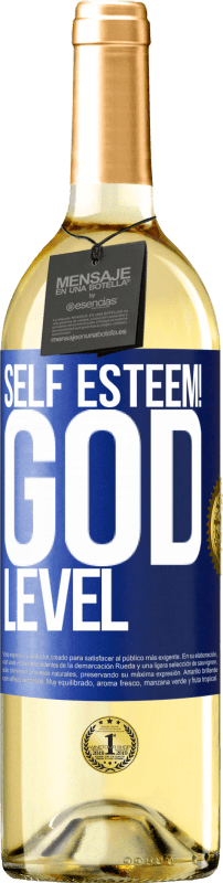 29,95 € Free Shipping | White Wine WHITE Edition Self esteem! God level Blue Label. Customizable label Young wine Harvest 2025 Verdejo