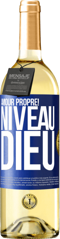 29,95 € | Vin blanc Édition WHITE Amour propre! Niveau Dieu Étiquette Bleue. Étiquette personnalisable Vin jeune Récolte 2024 Verdejo