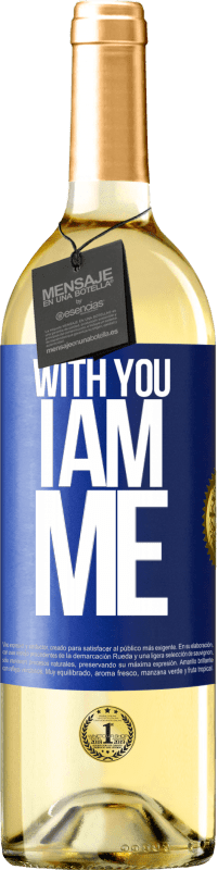 29,95 € Бесплатная доставка | Белое вино Издание WHITE С тобой я я Синяя метка. Настраиваемая этикетка Молодое вино Урожай 2023 Verdejo