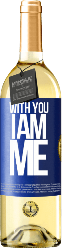 29,95 € Free Shipping | White Wine WHITE Edition With you i am me Blue Label. Customizable label Young wine Harvest 2025 Verdejo