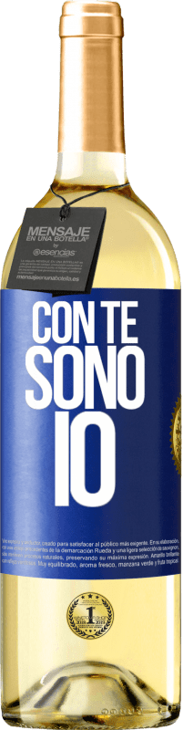 29,95 € | Vino bianco Edizione WHITE Con te sono io Etichetta Blu. Etichetta personalizzabile Vino giovane Raccogliere 2024 Verdejo