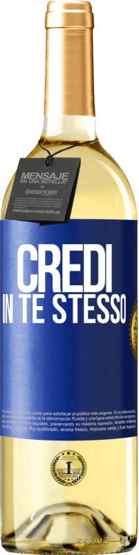29,95 € | Vino bianco Edizione WHITE Credi in te stesso Etichetta Blu. Etichetta personalizzabile Vino giovane Raccogliere 2025 Verdejo