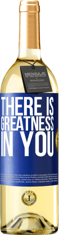 29,95 € Free Shipping | White Wine WHITE Edition There is greatness in you Blue Label. Customizable label Young wine Harvest 2023 Verdejo