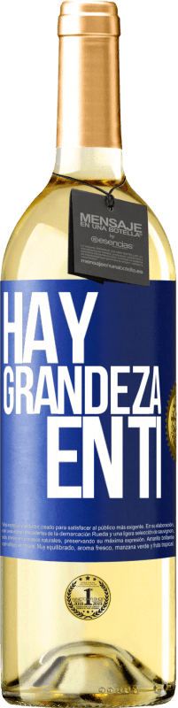 29,95 € | Vino Blanco Edición WHITE Hay grandeza en ti Etiqueta Azul. Etiqueta personalizable Vino joven Cosecha 2023 Verdejo