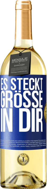 29,95 € | Weißwein WHITE Ausgabe Es steckt Größe in dir Blaue Markierung. Anpassbares Etikett Junger Wein Ernte 2023 Verdejo