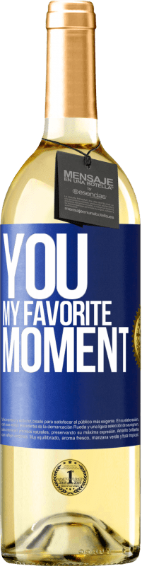 29,95 € Free Shipping | White Wine WHITE Edition You. My favorite moment Blue Label. Customizable label Young wine Harvest 2025 Verdejo