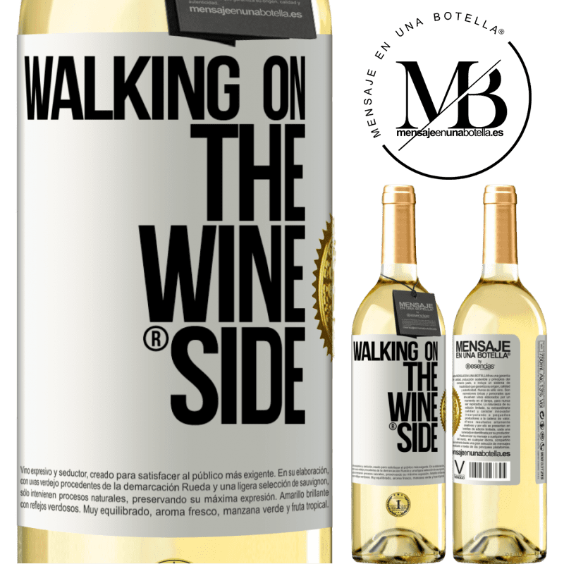 29,95 € 送料無料 | 白ワイン WHITEエディション Walking on the Wine Side® ホワイトラベル. カスタマイズ可能なラベル 若いワイン 収穫 2023 Verdejo
