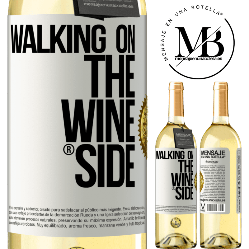 29,95 € 送料無料 | 白ワイン WHITEエディション Walking on the Wine Side® ホワイトラベル. カスタマイズ可能なラベル 若いワイン 収穫 2025 Verdejo