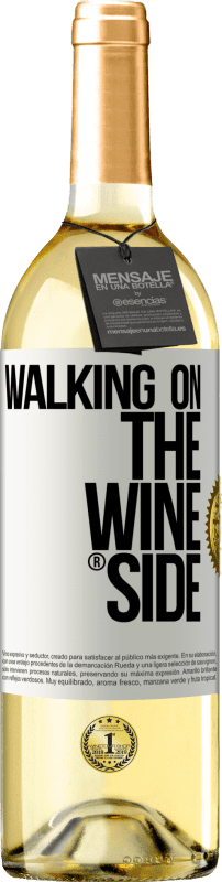 29,95 € | Белое вино Издание WHITE Walking on the Wine Side® Белая этикетка. Настраиваемая этикетка Молодое вино Урожай 2024 Verdejo