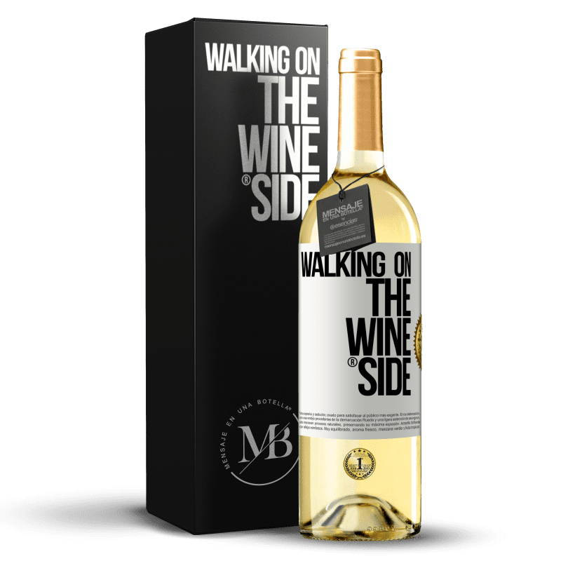29,95 € 免费送货 | 白葡萄酒 WHITE版 Walking on the Wine Side® 白标. 可自定义的标签 青年酒 收成 2023 Verdejo