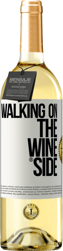 29,95 € | Vino Blanco Edición WHITE Walking on the Wine Side® Etiqueta Blanca. Etiqueta personalizable Vino joven Cosecha 2024 Verdejo