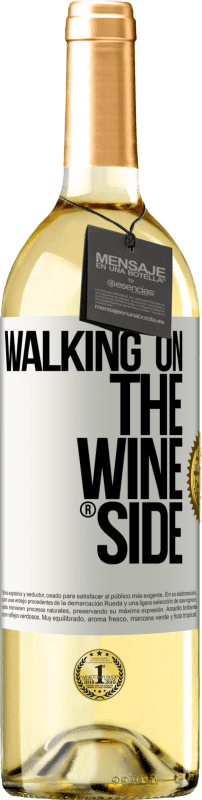 29,95 € | Weißwein WHITE Ausgabe Walking on the Wine Side® Weißes Etikett. Anpassbares Etikett Junger Wein Ernte 2023 Verdejo