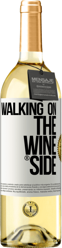 29,95 € | Vino bianco Edizione WHITE Walking on the Wine Side® Etichetta Bianca. Etichetta personalizzabile Vino giovane Raccogliere 2023 Verdejo
