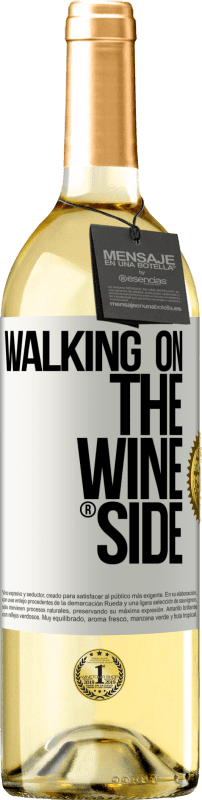 29,95 € Spedizione Gratuita | Vino bianco Edizione WHITE Walking on the Wine Side® Etichetta Bianca. Etichetta personalizzabile Vino giovane Raccogliere 2024 Verdejo