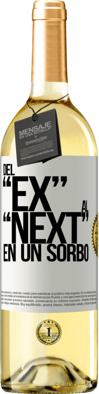 29,95 € | Белое вино Издание WHITE Del EX al NEXT en un sorbo Белая этикетка. Настраиваемая этикетка Молодое вино Урожай 2023 Verdejo