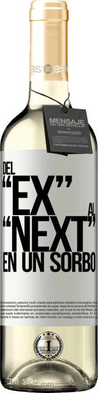 29,95 € | Vin blanc Édition WHITE Du EX au NEXT en une gorgée Étiquette Blanche. Étiquette personnalisable Vin jeune Récolte 2023 Verdejo