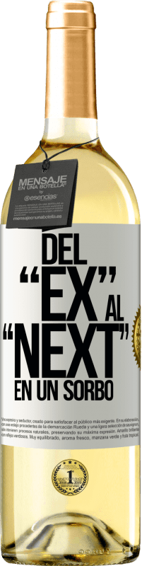 29,95 € | Vino Blanco Edición WHITE Del EX al NEXT en un sorbo Etiqueta Blanca. Etiqueta personalizable Vino joven Cosecha 2023 Verdejo