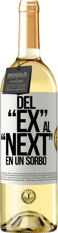 29,95 € | Vino Blanco Edición WHITE Del EX al NEXT en un sorbo Etiqueta Blanca. Etiqueta personalizable Vino joven Cosecha 2024 Verdejo