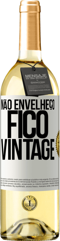 29,95 € | Vinho branco Edição WHITE Não envelheço, fico vintage Etiqueta Branca. Etiqueta personalizável Vinho jovem Colheita 2024 Verdejo