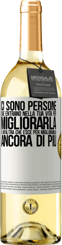 29,95 € | Vino bianco Edizione WHITE Ci sono persone che entrano nella tua vita per migliorarla e un'altra che esce per migliorarla ancora di più Etichetta Bianca. Etichetta personalizzabile Vino giovane Raccogliere 2024 Verdejo