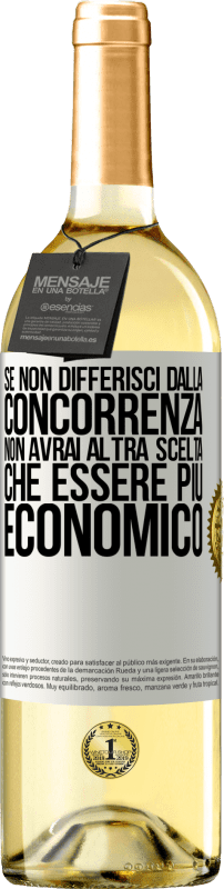 29,95 € | Vino bianco Edizione WHITE Se non differisci dalla concorrenza, non avrai altra scelta che essere più economico Etichetta Bianca. Etichetta personalizzabile Vino giovane Raccogliere 2024 Verdejo