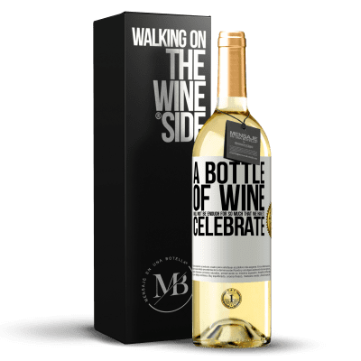 «Бутылки вина не хватит на столько, что мы должны праздновать» Издание WHITE