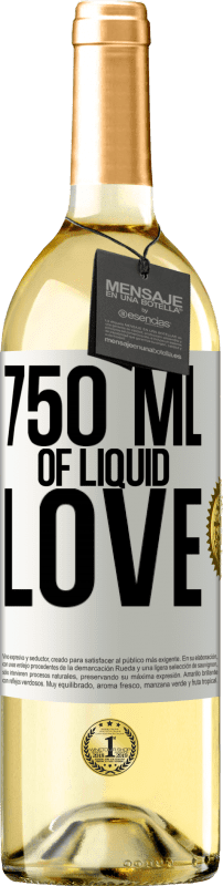 29,95 € Free Shipping | White Wine WHITE Edition 750 ml of liquid love White Label. Customizable label Young wine Harvest 2024 Verdejo