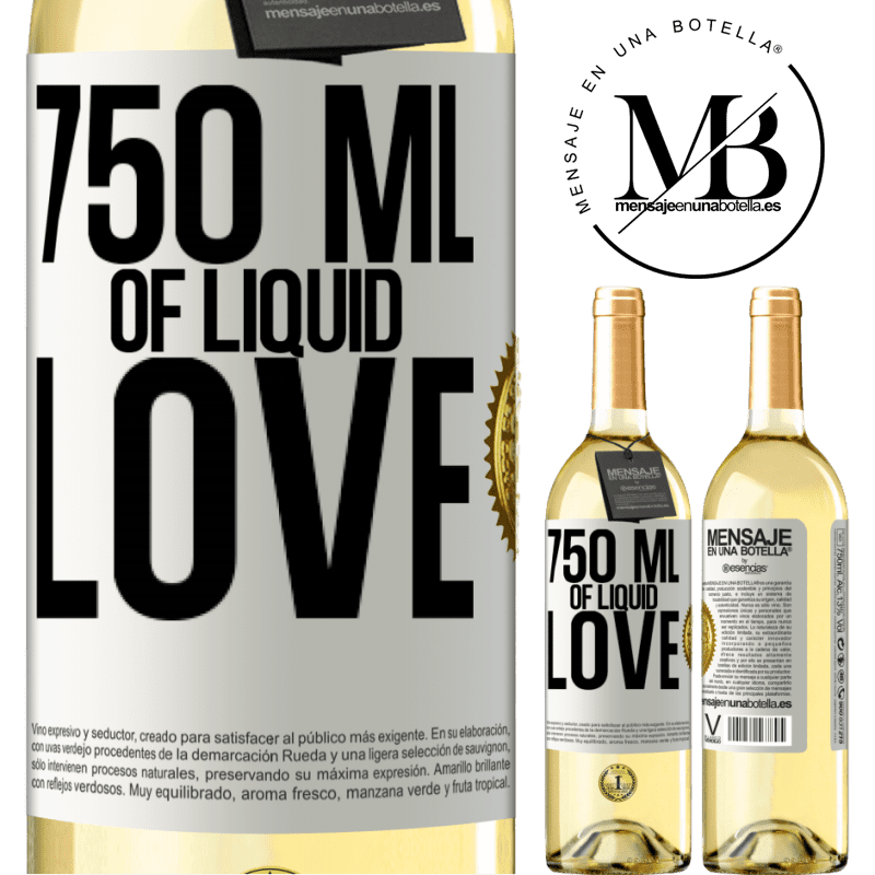 29,95 € Free Shipping | White Wine WHITE Edition 750 ml of liquid love White Label. Customizable label Young wine Harvest 2024 Verdejo