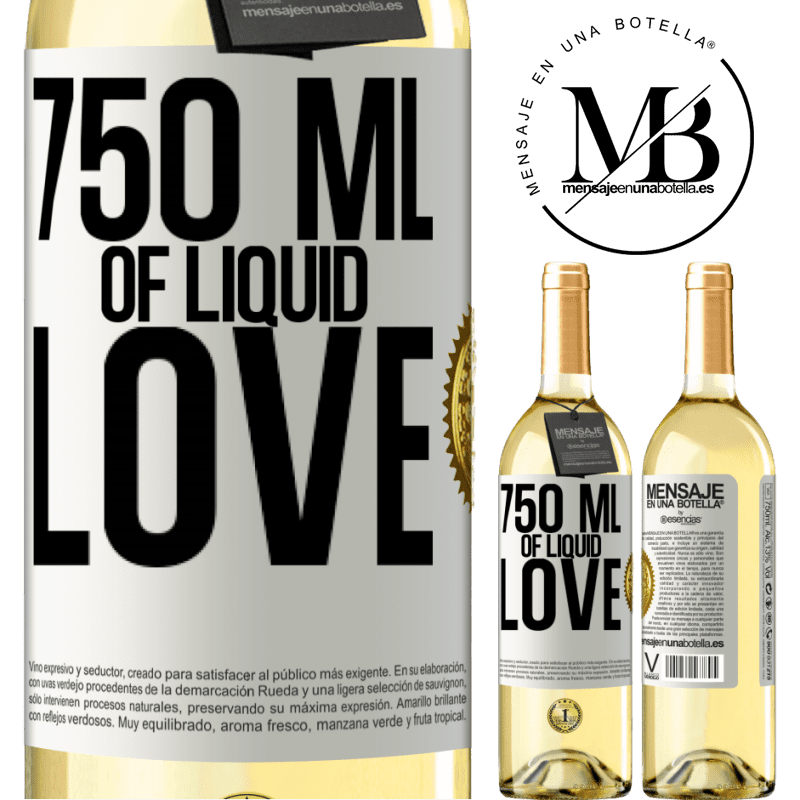 29,95 € Free Shipping | White Wine WHITE Edition 750 ml of liquid love White Label. Customizable label Young wine Harvest 2025 Verdejo
