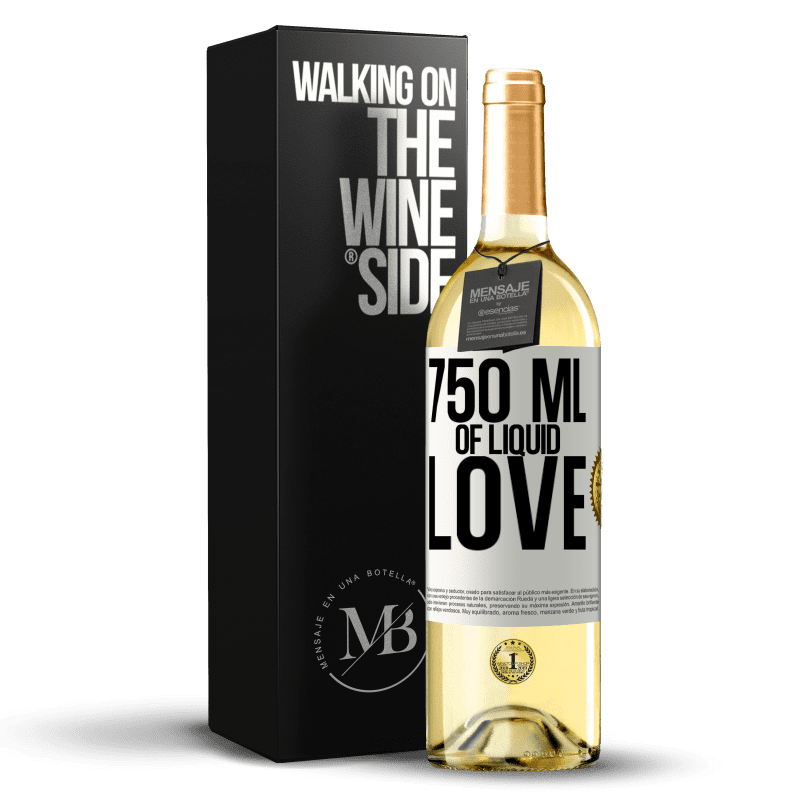 29,95 € Free Shipping | White Wine WHITE Edition 750 ml of liquid love White Label. Customizable label Young wine Harvest 2025 Verdejo