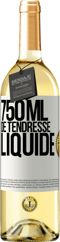 29,95 € | Vin blanc Édition WHITE 750 ml de tendresse liquide Étiquette Blanche. Étiquette personnalisable Vin jeune Récolte 2023 Verdejo