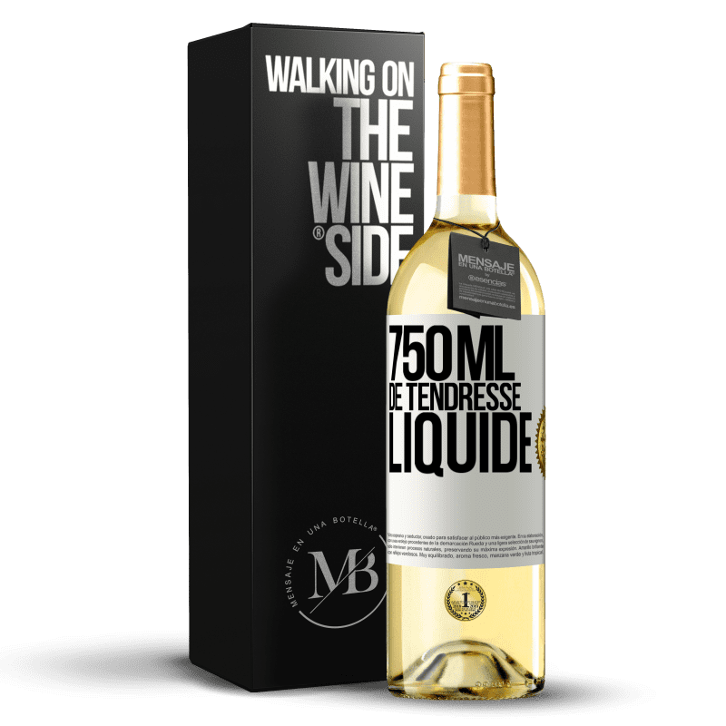 29,95 € Envoi gratuit | Vin blanc Édition WHITE 750 ml de tendresse liquide Étiquette Blanche. Étiquette personnalisable Vin jeune Récolte 2024 Verdejo