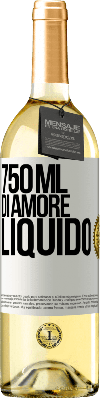 29,95 € Spedizione Gratuita | Vino bianco Edizione WHITE 750 ml di amore liquido Etichetta Bianca. Etichetta personalizzabile Vino giovane Raccogliere 2023 Verdejo