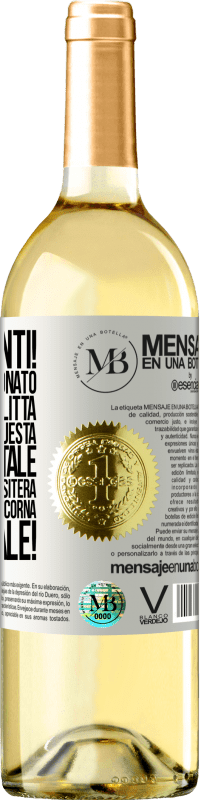 «Complimenti! Sei stato selezionato per tirare la slitta di Babbo Natale questa vigilia di Natale. Presto un elfo ti visiterà» Edizione WHITE