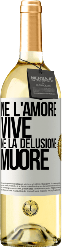 29,95 € | Vino bianco Edizione WHITE Né l'amore vive, né la delusione muore Etichetta Bianca. Etichetta personalizzabile Vino giovane Raccogliere 2024 Verdejo