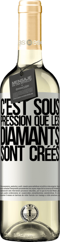 29,95 € Envoi gratuit | Vin blanc Édition WHITE C'est sous pression que les diamants sont créés Étiquette Blanche. Étiquette personnalisable Vin jeune Récolte 2025 Verdejo