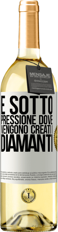 29,95 € | Vino bianco Edizione WHITE È sotto pressione dove vengono creati i diamanti Etichetta Bianca. Etichetta personalizzabile Vino giovane Raccogliere 2024 Verdejo